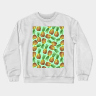 Pineapples watercolor 2 Crewneck Sweatshirt